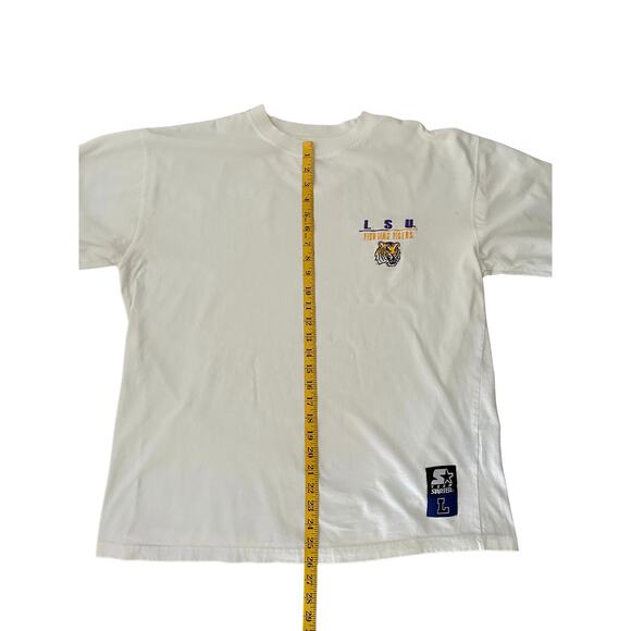 VTG Team Starter LSU Tigers Short Sleeve Crew Neck Oversized Tee I L - Picture 6 of 8
